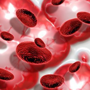 3d render blood cells abstract background scaled
