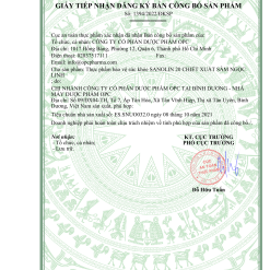 CBSP TPBVSK SANOLIN 20 chiết xuất Sâm Ngọc Linh 1394