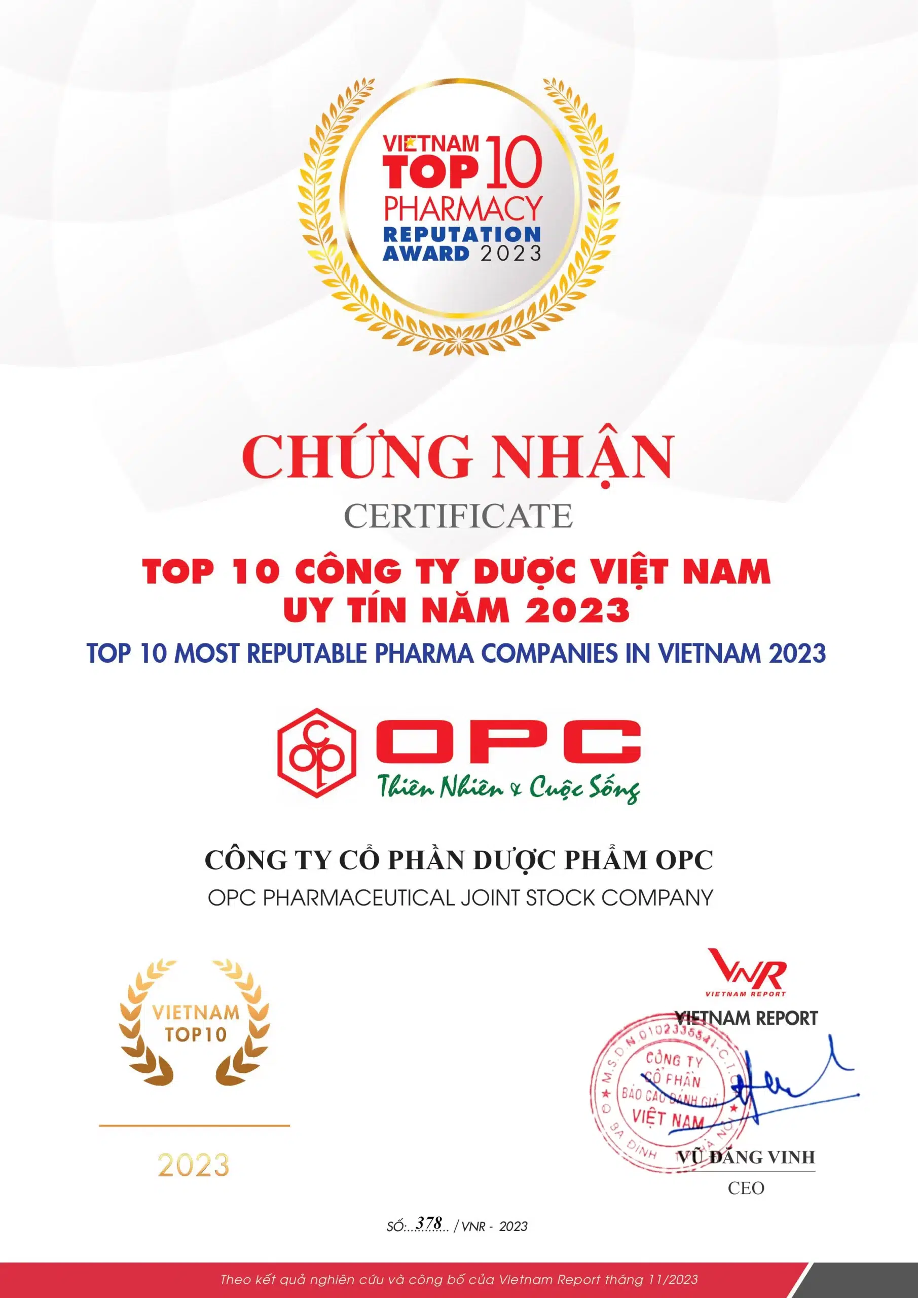 GCN Top 10 cty duoc 2023