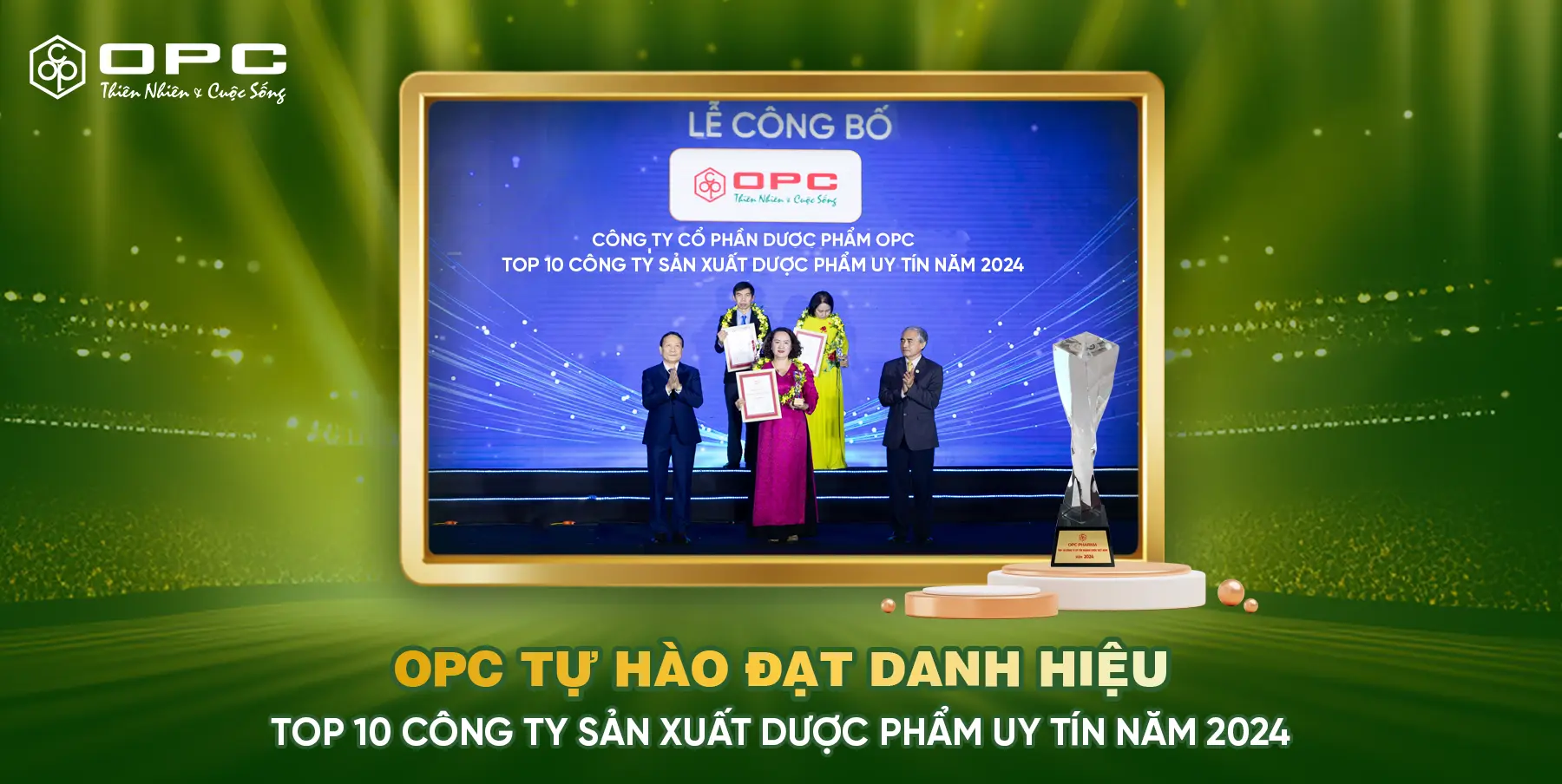 opc nhận top 10 công ty uy tín ngành dược