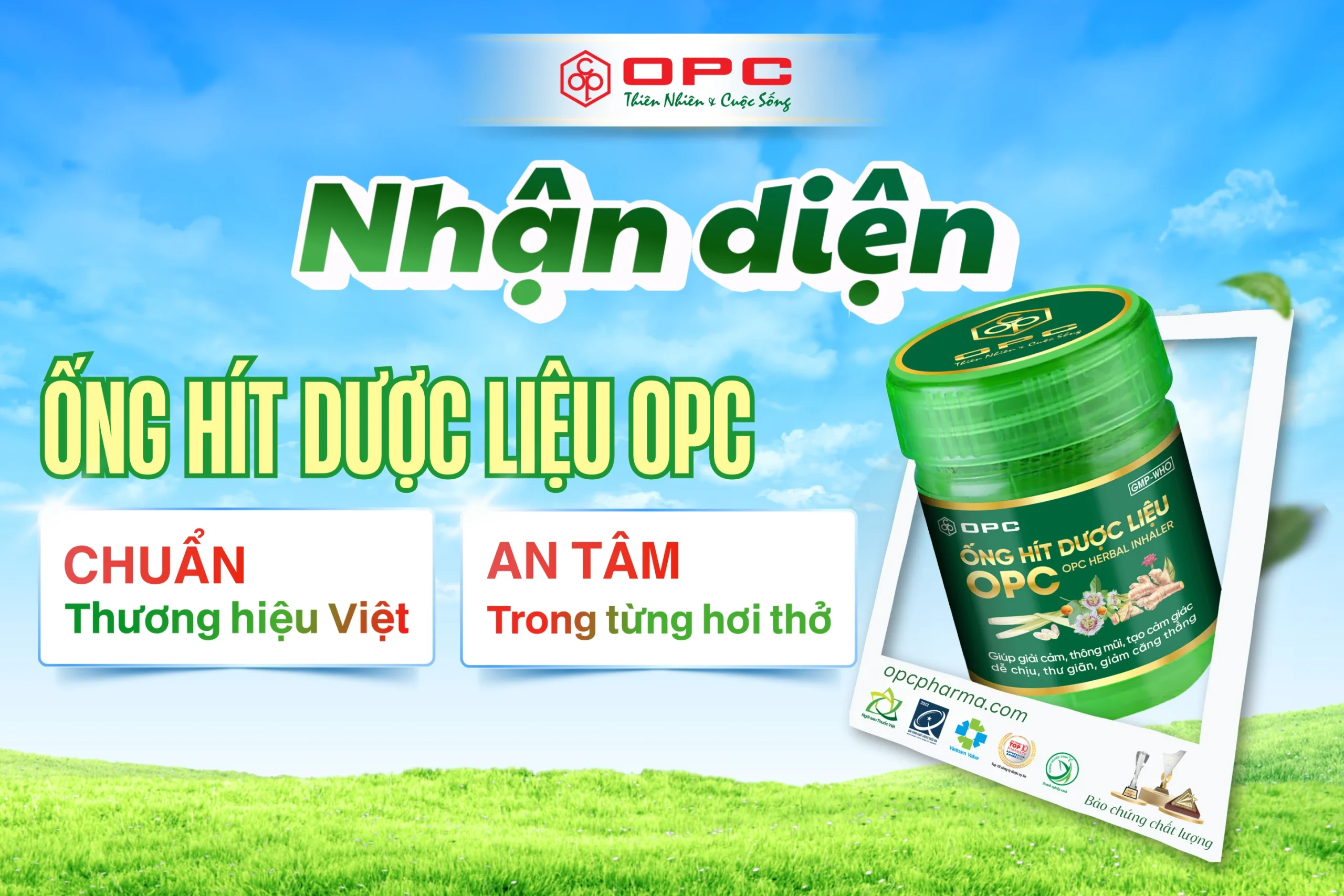 Nhận Diện Ống Hít Dược Liệu Opc - Chuẩn Thương Hiệu Việt, An Tâm Trong Từng Hơi Thở