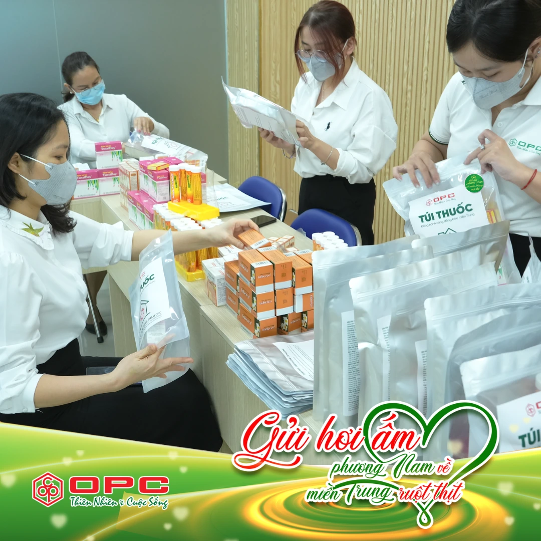 Cứu trợ miền Trung OPC gửi 3500 túi thuốc y tế đến đồng bào vùng lũ lụt (5)