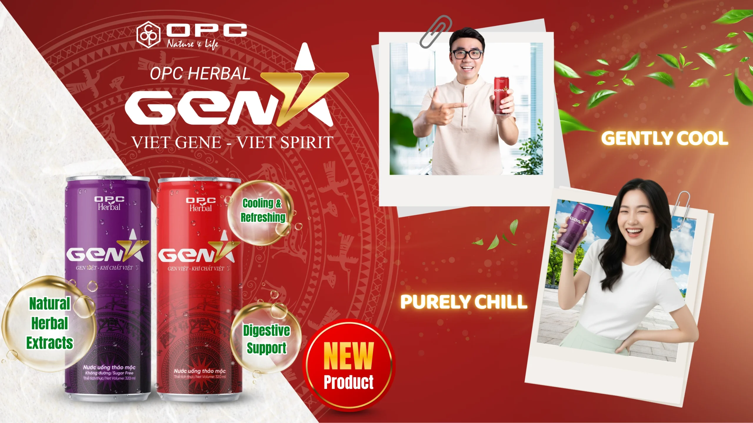 Nước uống thảo mộc Gen V OPC