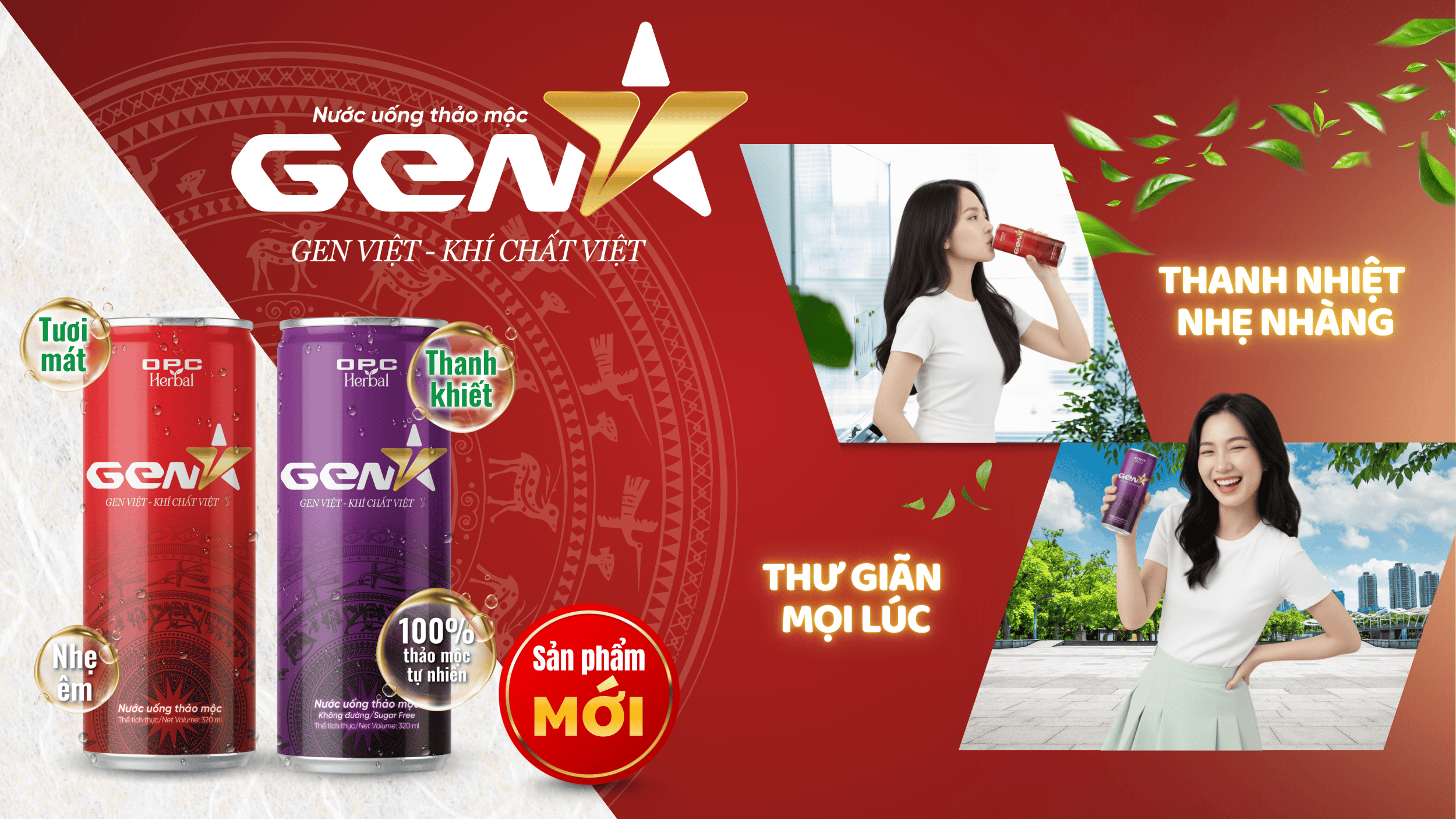 nước uống thảo mộc Gen V OPC banner web nén