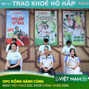 OPC dong hanh ngay hoi trao suc khoe cong nhan