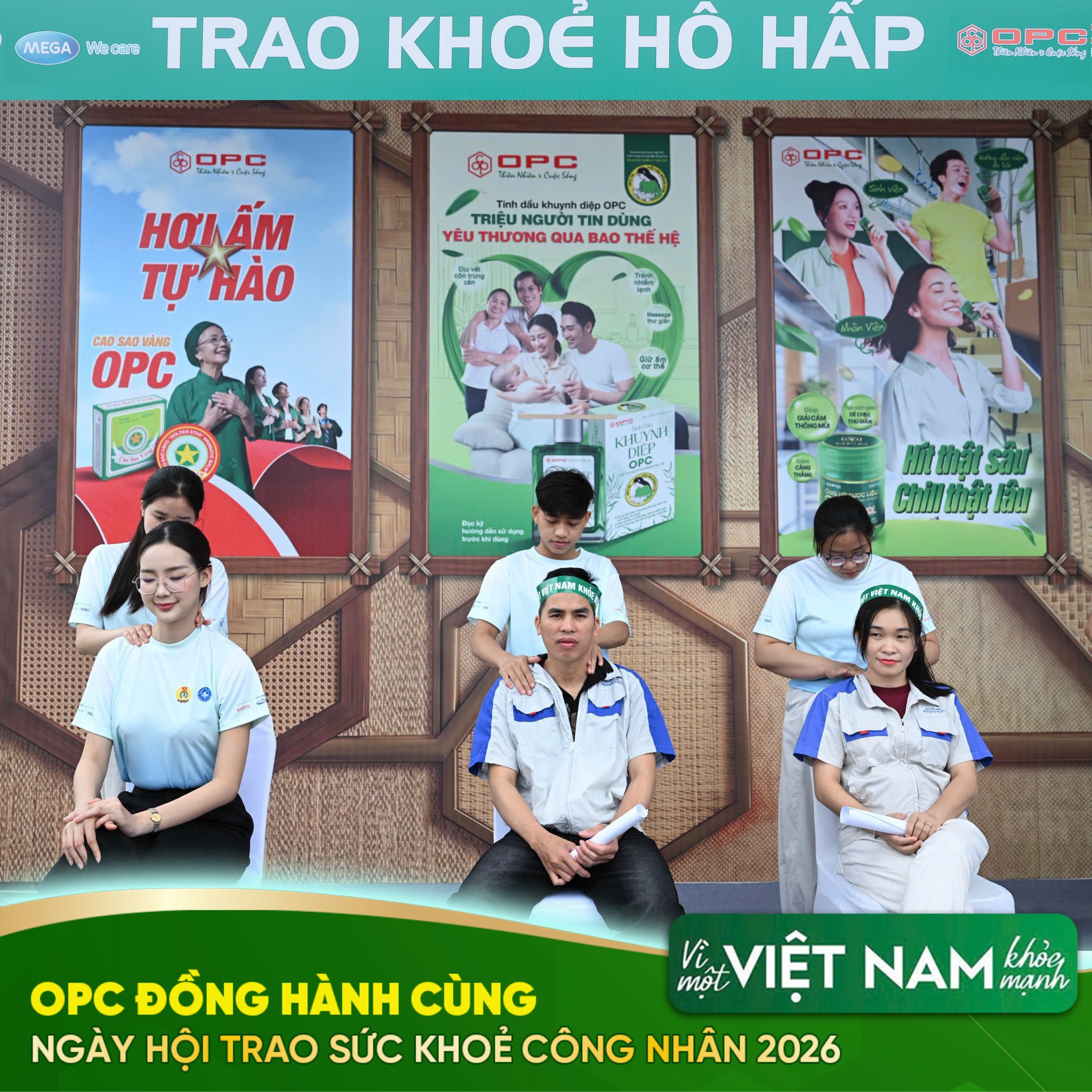 OPC dong hanh ngay hoi trao suc khoe cong nhan