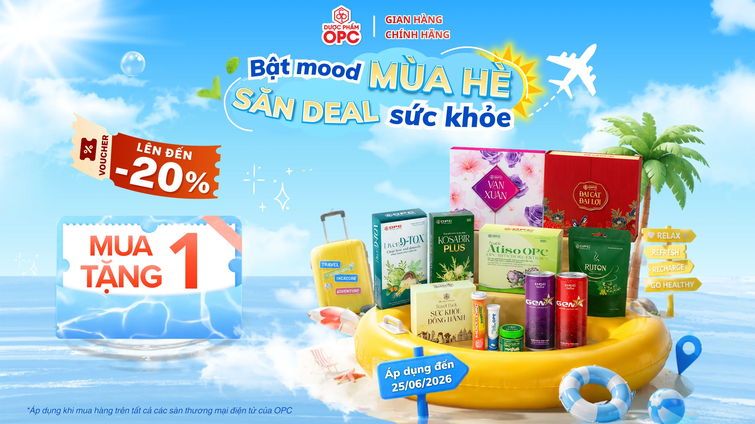 OPC chương trình khuyến mãi mùa hè tháng 5 tháng 6