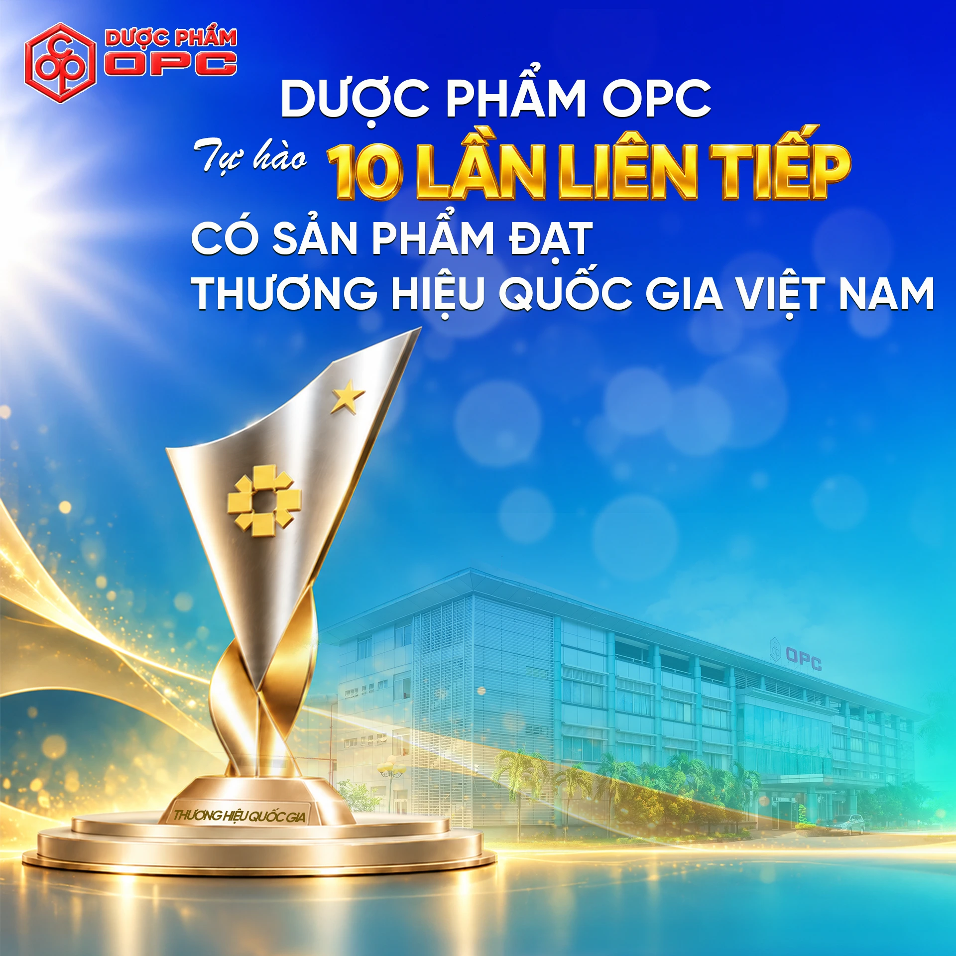 OPC đạt Thương hiệu Quốc gia Việt Nam 2026